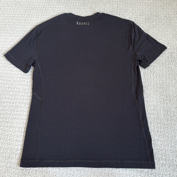 Nobull Blended Merino Wool Black Short Sleeve T Shirt - Picture 5 of 9